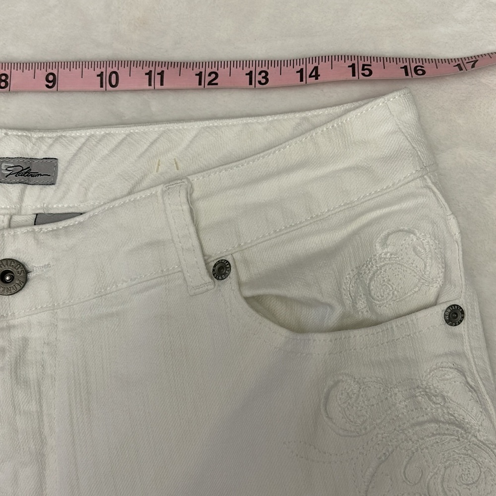 Chico’s Platinum White Jeans Chico’s Size 2.5 (14) - Picture 5 of 10